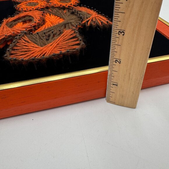 Vintage owl string Art picture nail wall decor decoration on wood black velvet - Picture 11 of 11